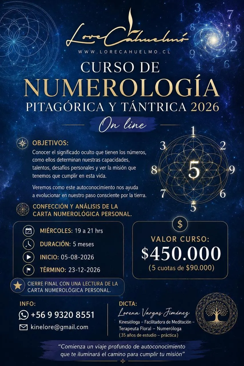 Numerología Pitagórica y Tántrica